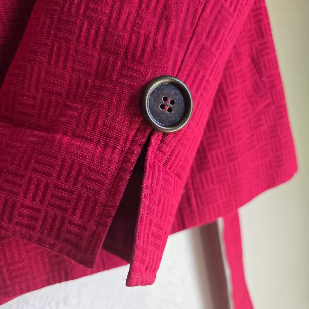 Mary Kay By Twinhill Womens Red Trench Coat. Made exclusively for Mary Kay - Picture 7 of 16